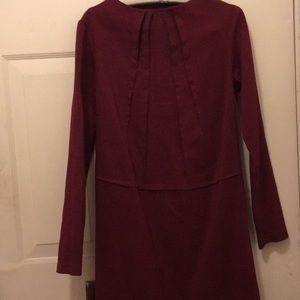 Burgundy dress